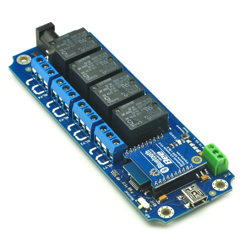 TOSR141 - 4 Channel Smartphone Bluetooth Relay - (Password/Momentary